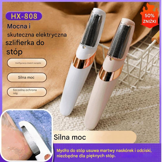💥 -50%! 🦶 Elektryczny pilnik do stóp – usuwa martwy naskórek, odciski i zrogowacenia 🔥Gratis głowica polerująca