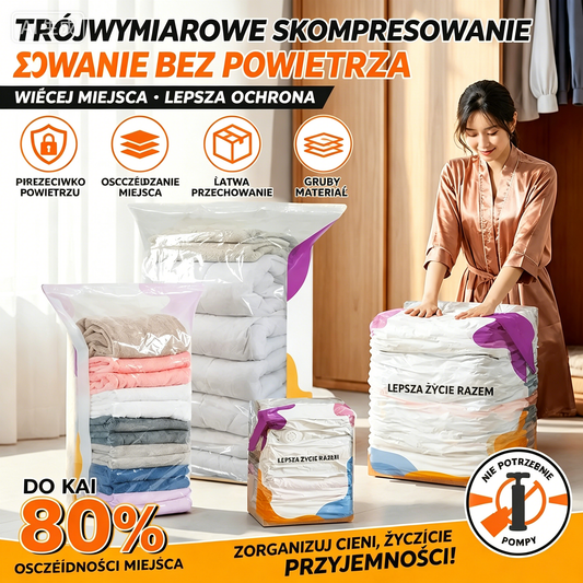 🔥 4 szt. tylko za 119 zł! ⏳ Limitowana okazja – pyłoszczelne worki próżniowe do przechowywania bez pompki