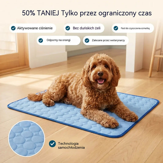 🧊🐶【70 * 55cm】🐱Chłodząca mata dla psa i kota – natychmiastowa ulga w upalne dni lata!