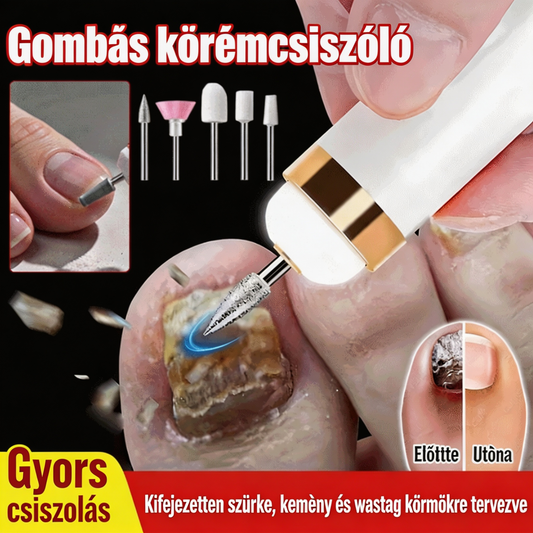 🦶🦶 Elektromos körömreszelő gombagombára, egy kis elektromos körömreszelő.