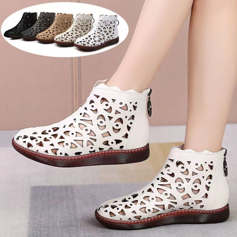 💞【35-42】2026 noi sandale din piele cu vârf rotund pentru femei