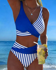 🏖️👙【40-100kg】🤩 Nowy zestaw kostiumów kąpielowych z nadrukiem, szybkoschnący i oddychający materiał, dopasowany i stylowy