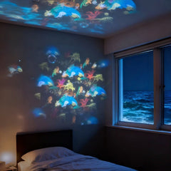 💖🌙 Tylko dziś -50%! ✨ Dynamiczna obrotowa lampa LED z projekcją 🌌☁️ Stwórz magiczną atmosferę w domu 🔥