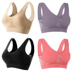🥰【Pachet de 4】Sutien respirabil și răcoros pentru mărimi mari❤️【40-120KG】