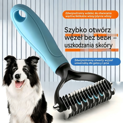 🐾🐱 Kup 1, drugi GRATIS! 2 sztuki tylko za 99 zł! Dwustronna szczotka do usuwania sierści zwierząt ✨