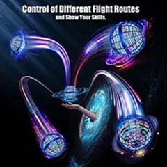 🔥Hit Sprzedaży 【Rabat 50%】🛸🪐🌀 Inteligentna indukcyjna obrotowa kula, magiczna latająca kula, wisząca kula, świecąca magia na czubkach palców