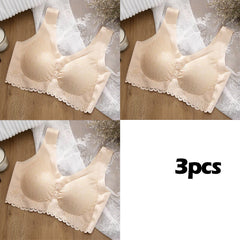 👙 Zestaw 3 szt. Biustonoszy Koronkowych XXL – Komfort Bez Ucisku i Idealne Dopasowanie Każdego Dnia ✨