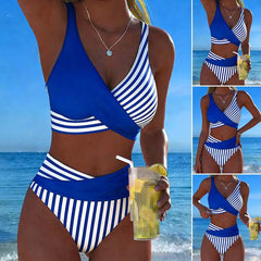 🏖️👙【40-100kg】🤩 Nowy zestaw kostiumów kąpielowych z nadrukiem, szybkoschnący i oddychający materiał, dopasowany i stylowy