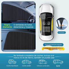 ☀️🚗 Zestaw 4 szt. – przesuwne osłony przeciwsłoneczne do szyb auta | 🛡️ ochrona przed słońcem | ❄️ izolacja termiczna