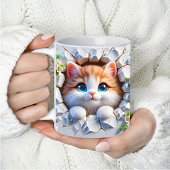 🐱☕ Kubek z kotem – idealny prezent dla miłośników kotów🎁