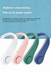 🌬️ Przenośny wentylator na szyję USB – chłód zawsze pod ręką!