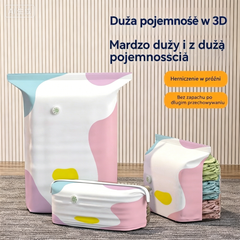 🧳【5 sztuki 119 zł】💨 Duża, kompresyjna torba próżniowa: nie wymaga pompki, jest szczelna i idealnie nadaje się do oszczędzania miejsca w walizkach i w domu ✈️