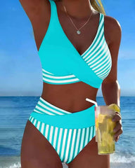 🏖️👙【40-100kg】🤩 Nowy zestaw kostiumów kąpielowych z nadrukiem, szybkoschnący i oddychający materiał, dopasowany i stylowy