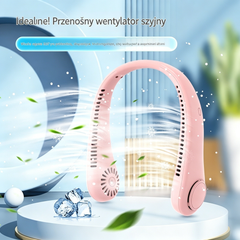 🌬️ Przenośny wentylator na szyję USB – chłód zawsze pod ręką!