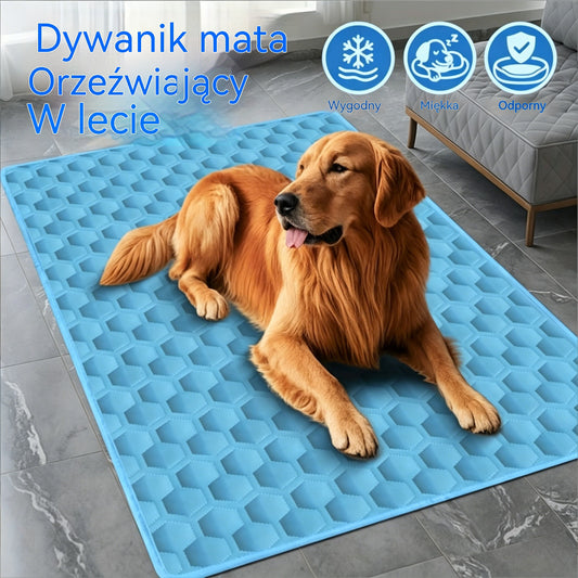 🧊🐶 Mata chłodząca dla psów i kotów 50×70 cm – ulga w upalne dni! ❄️🐱