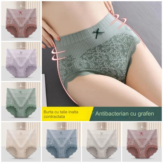 🔥 Kup 4, odbierz 4 GRATIS! 🔥 Damska bielizna z wysokim stanem – antybakteryjna, oddychająca i odprowadzająca wilgoć ✨