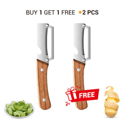 💥🔪【Kup 1, a 1 dostaniesz gratis!44.5zł / sztuka】💥Wielofunkcyjna obieraczka ze stali nierdzewnej:może obierać, szatkować i otwierać butelki; nadaje się do miękkich i twardych produktów spożywczych.🧅