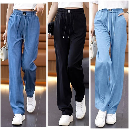 👖❤️🔥【50% Promocji】【40-100 kg】2026 nowe wysokiej jakości miękkie, swobodne spodnie z drapowaniem