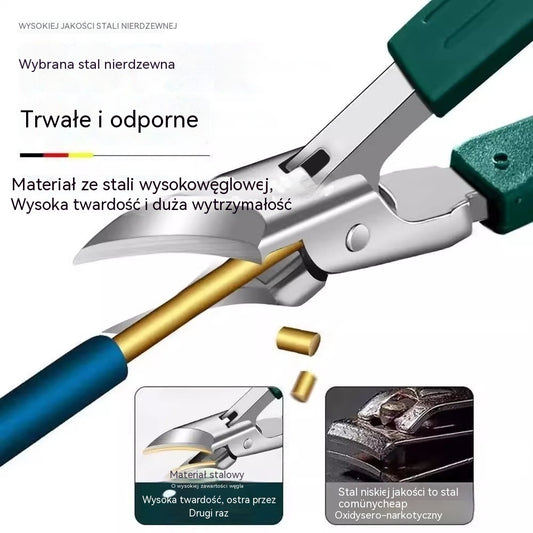 🎁 Kup 1, drugi dostaniesz GRATIS 🔥 Obcinacze do paznokci 3 szt. z osłoną na odpryski i ostrzem pod kątem 25°