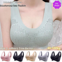 👙 Zestaw 3 szt. Biustonoszy Koronkowych XXL – Komfort Bez Ucisku i Idealne Dopasowanie Każdego Dnia ✨