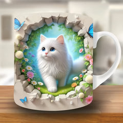 🐱☕ Kubek z kotem – idealny prezent dla miłośników kotów🎁