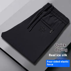 🧊 -50% TERAZ! ☀️Nie czujesz upału! Letnie spodnie męskie z chłodzącym efektem  Przewiewne i wygodne❄️ | M-5XL