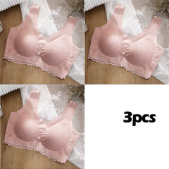 👙 Zestaw 3 szt. Biustonoszy Koronkowych XXL – Komfort Bez Ucisku i Idealne Dopasowanie Każdego Dnia ✨