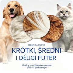 🐾🐱【Kup 1, a 1 dostaniesz gratis!-44.5 zł / sztuka】 Szczotka do usuwania sierści zwierząt domowych: ✨dwustronna, zaokrąglona główka szczotki szybko rozczesuje i usuwa luźną sierść, nie uszkadzając przy tym skóry Twojego pupila💖