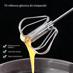 🥚 Kup 1 + 1 GRATIS! Stalowa trzepaczka półautomatyczna – szybkie mieszanie, mniej wysiłku, bez baterii ✨