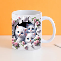 🐱☕ Kubek z kotem – idealny prezent dla miłośników kotów🎁