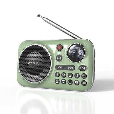 🎁【Ofertă limitată】Player muzical portabil cu radio Bluetooth, poate introduce carduri și unități flash USB