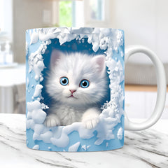 🐱☕ Kubek z kotem – idealny prezent dla miłośników kotów🎁